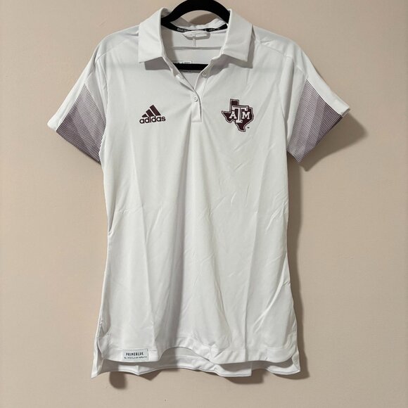adidas Tops - Adidas Texas A&M polo shirt women prime blue